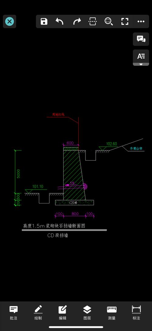 想请教一下这样的一个毛石浆砌挡墙需要计算哪些工程量以及套哪些定额